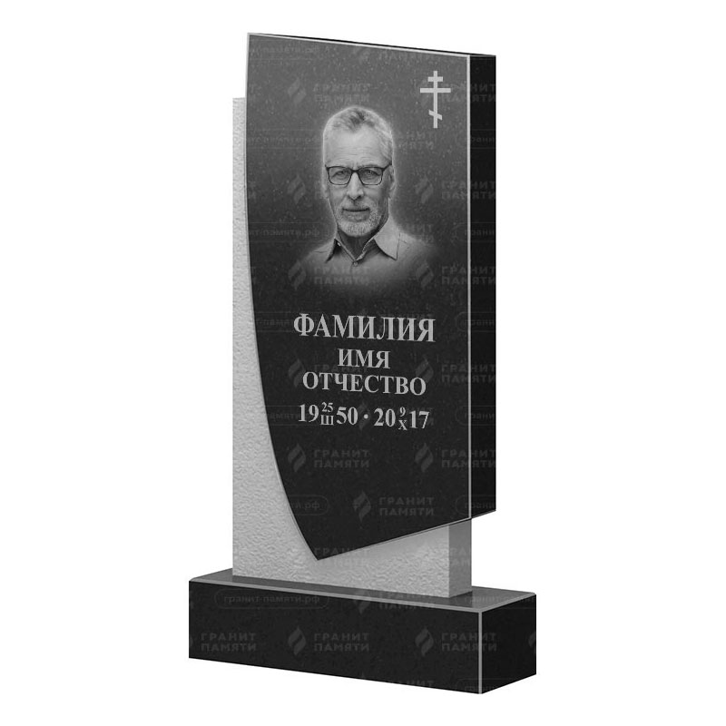 Памятники из гранита вертикальные в Перми | Гранитный памятник ФГ-075