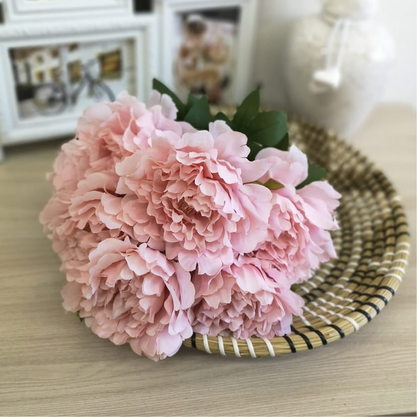 Искусственные цветы в Перми | Цветы искусственные «Пионы», розовые, букет