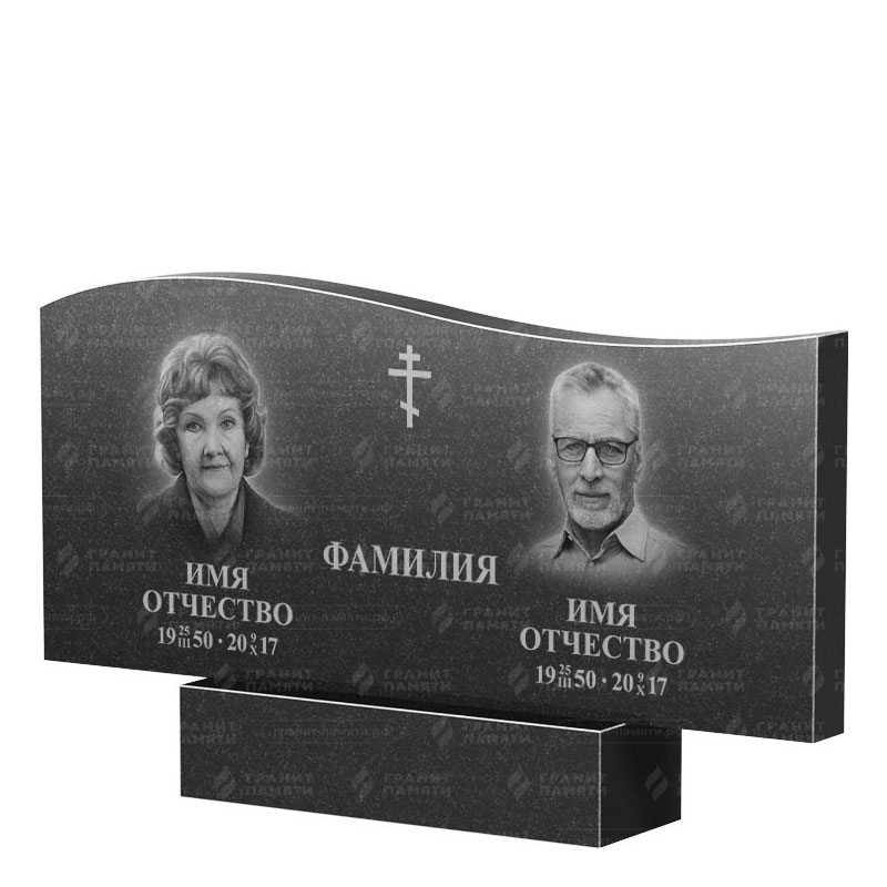 Памятники из гранита двойные в Перми | Двойной гранитный памятник ФГ-255