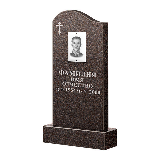 Памятники из цветного гранита в Перми | Памятник из гранита Карел Brown ФГЦ-030