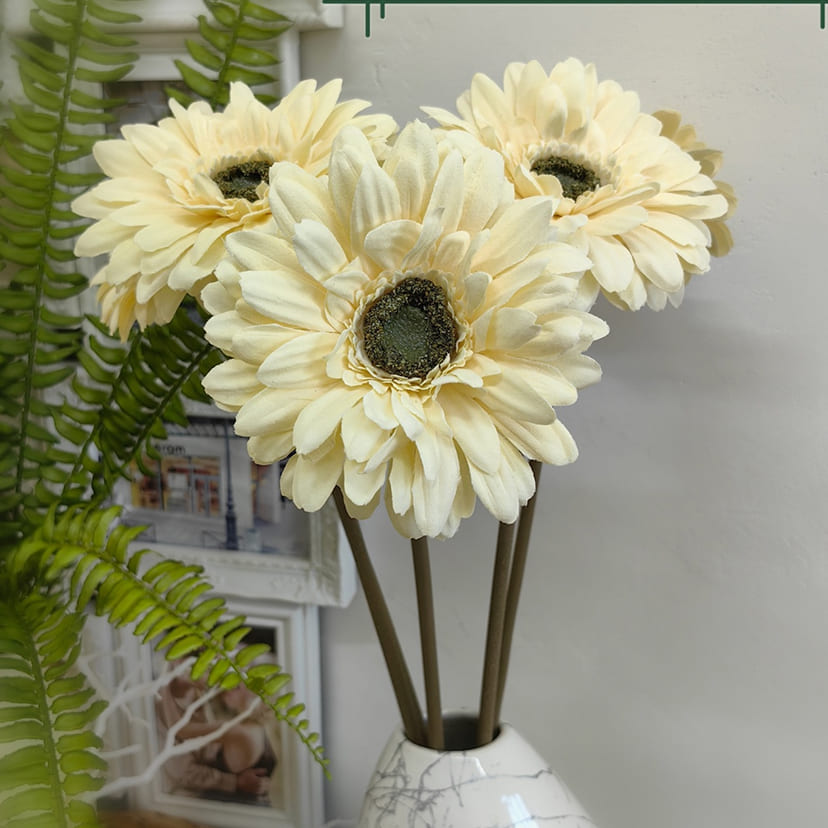 Искусственные цветы в Перми | Цветок искусственный «Гербера», молочно-персиковая, одиночный