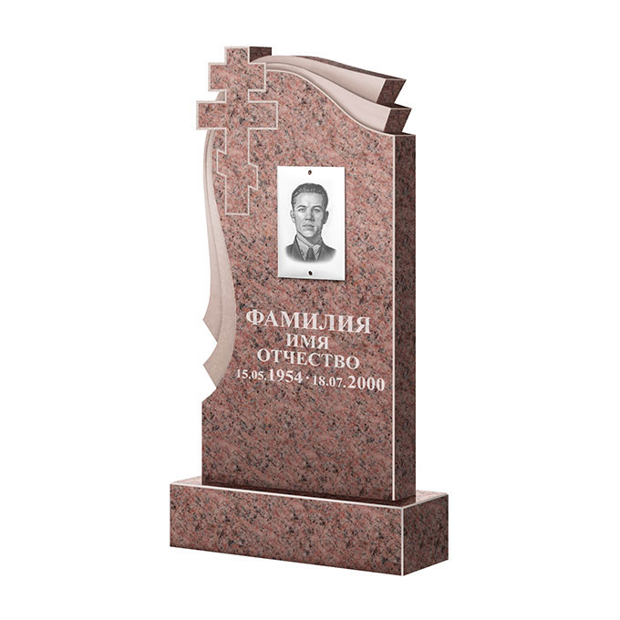 Гранитные памятники в Перми | Памятник из гранита Розалия Pink ФГЦ-081