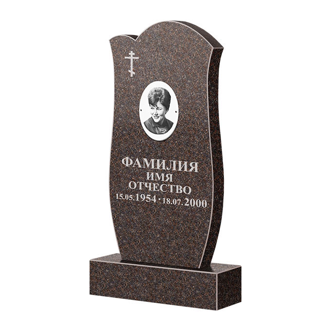 Памятники из цветного гранита в Перми | Памятник из гранита Карел Brown ФГЦ-039