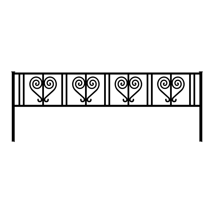 Кованые изделия в Перми | Кованая оградка ОГ.005