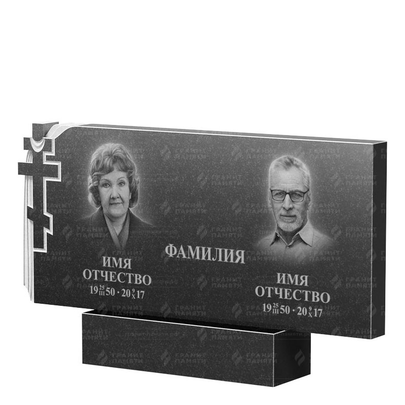 Памятники из гранита двойные в Перми | Двойной гранитный памятник ФГ-139