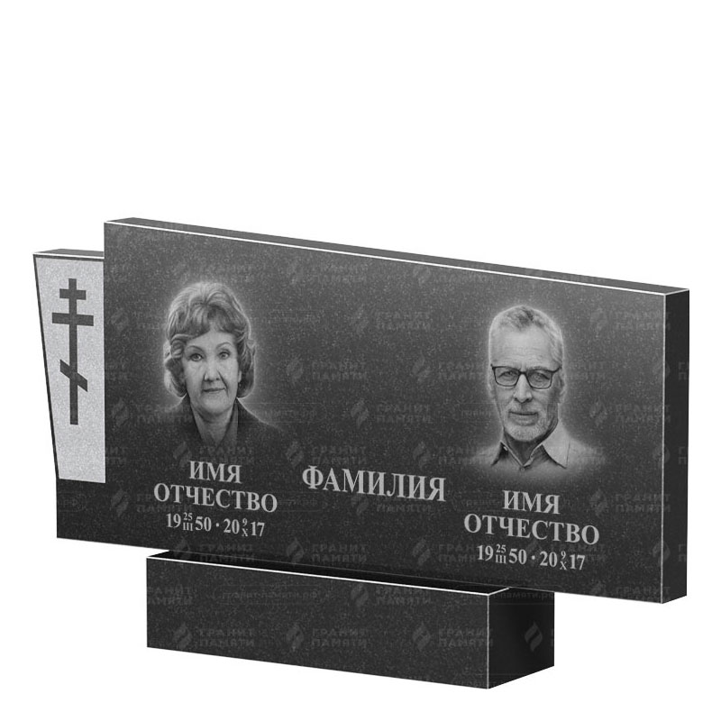 Памятники из гранита двойные в Перми | Двойной гранитный памятник ФГ-137