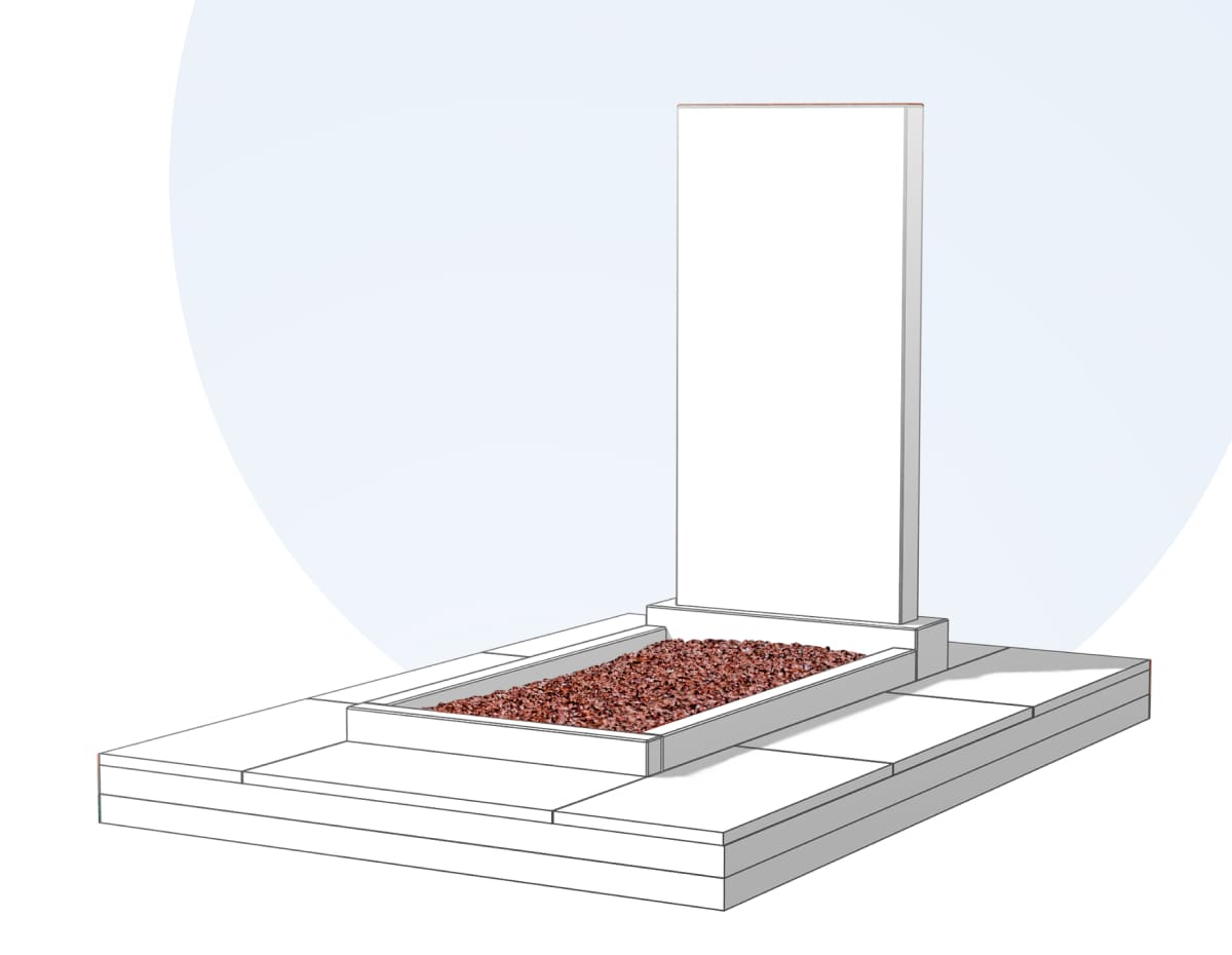 Засыпка цветника камушками в Перми