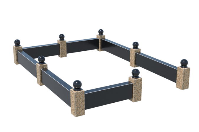 Цоколи на могилу в Перми | Цоколь на могилу №0036