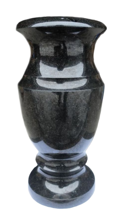 Вазы из камня в Перми | Ваза гранитная «Габбро 40»