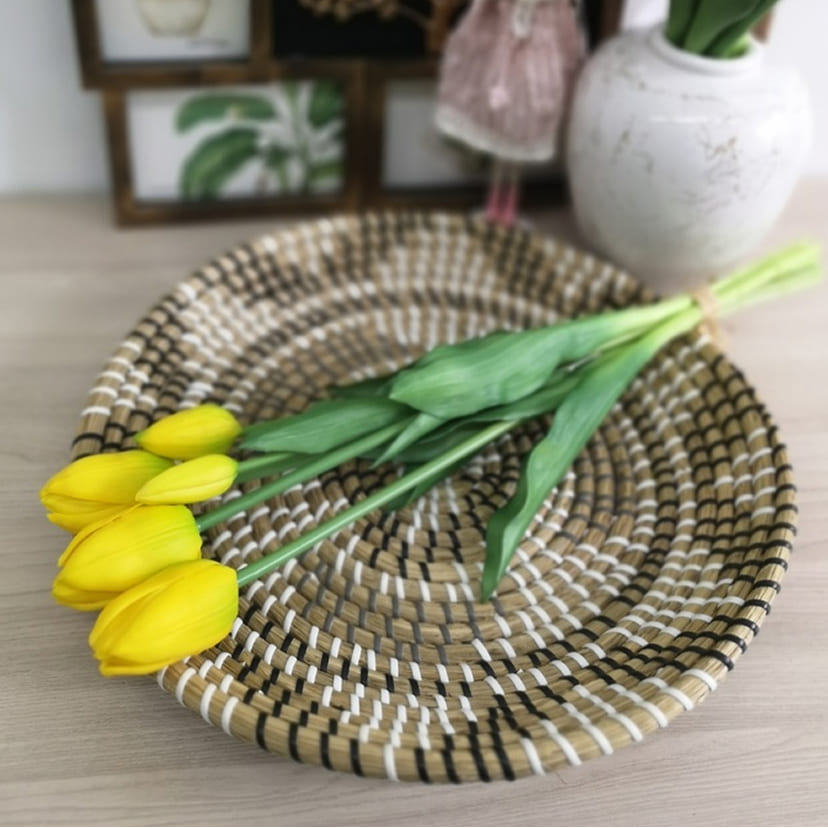 Искусственные цветы в Перми | Цветы искусственные «Тюльпаны, бутоны», желтые, букет