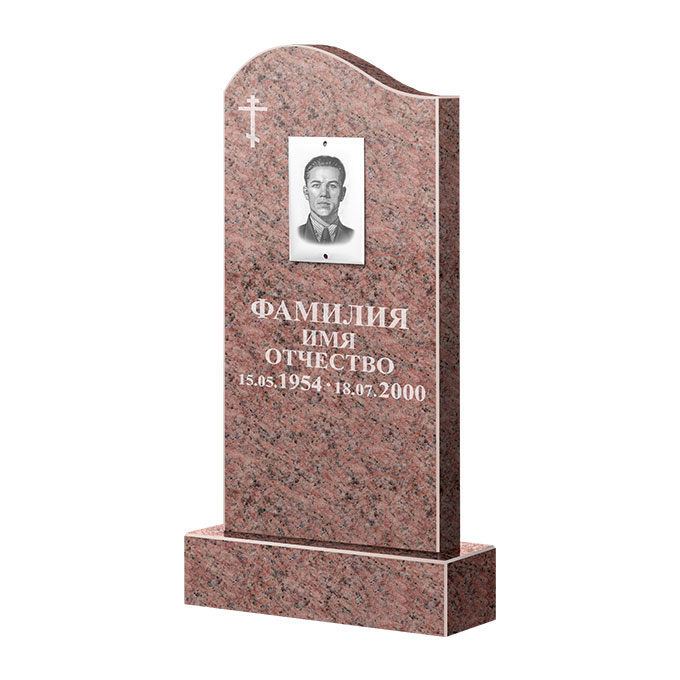 Памятники из цветного гранита в Перми | Памятник из гранита Розалия Pink ФГЦ-030