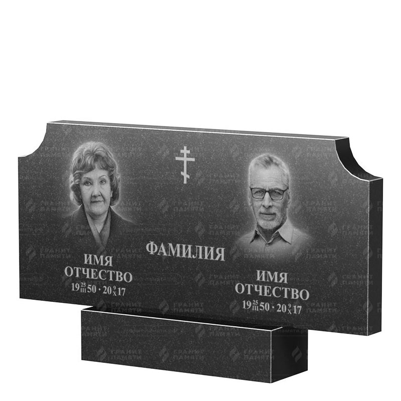 Памятники из гранита двойные в Перми | Двойной гранитный памятник ФГ-253