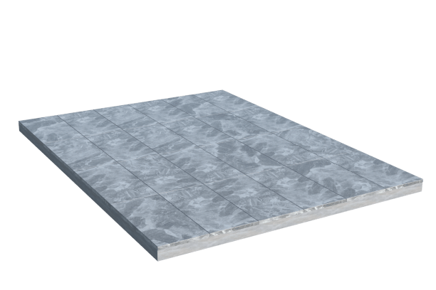 Площадки на могилу в Перми | Площадка с мраморной облицовкой