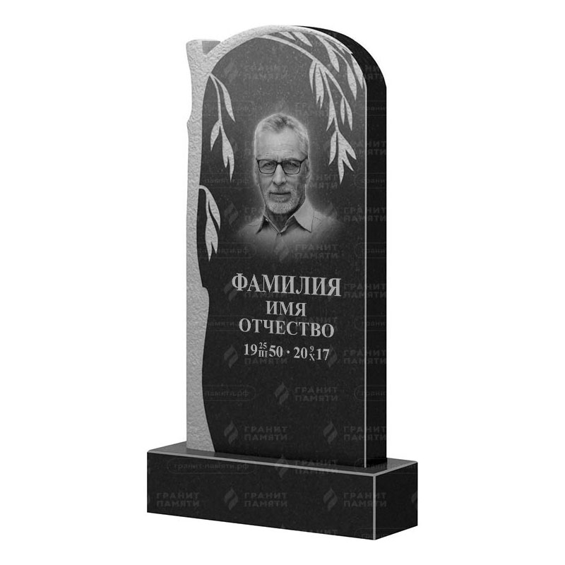 Памятники из гранита с деревом в Перми | Гранитный памятник ФГ-090