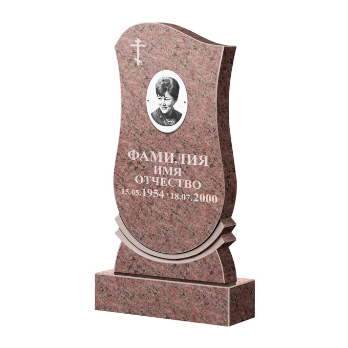 Гранитные памятники в Перми | Памятник из гранита Розалия Pink ФГЦ-056