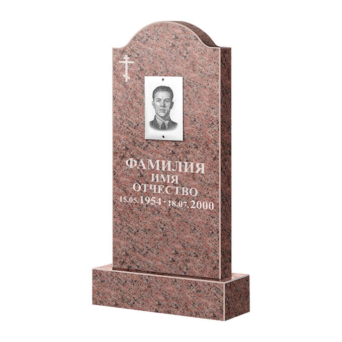 Памятники из цветного гранита в Перми | Памятник из гранита Розалия Pink ФГЦ-012