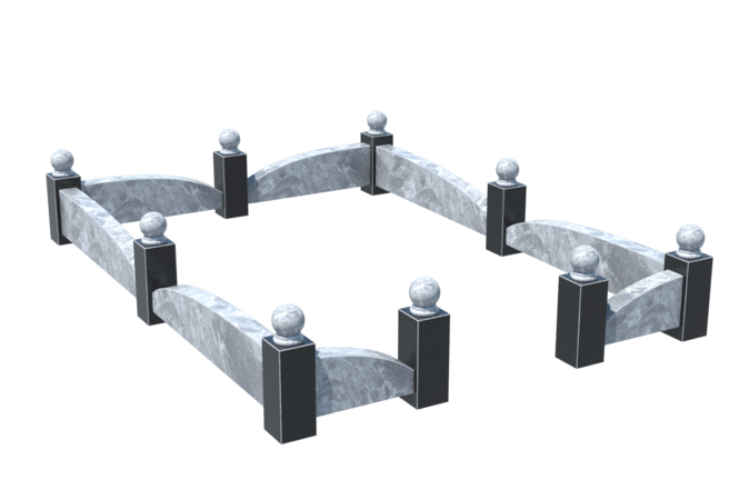 Цоколи на могилу в Перми | Цоколь на могилу №0040