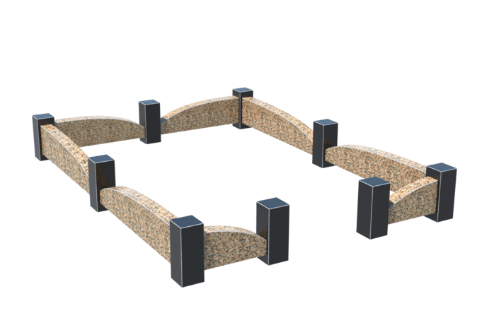 Цоколи на могилу в Перми | Цоколь на могилу №0046