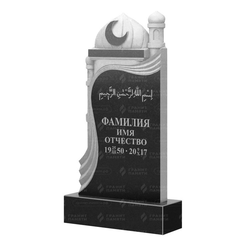 Мусульманские памятники на могилу в Перми | Гранитный памятник ФГ-228