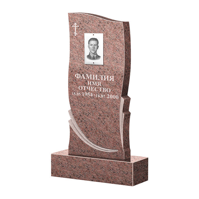 Гранитные памятники в Перми | Памятник из гранита Розалия Pink ФГЦ-044