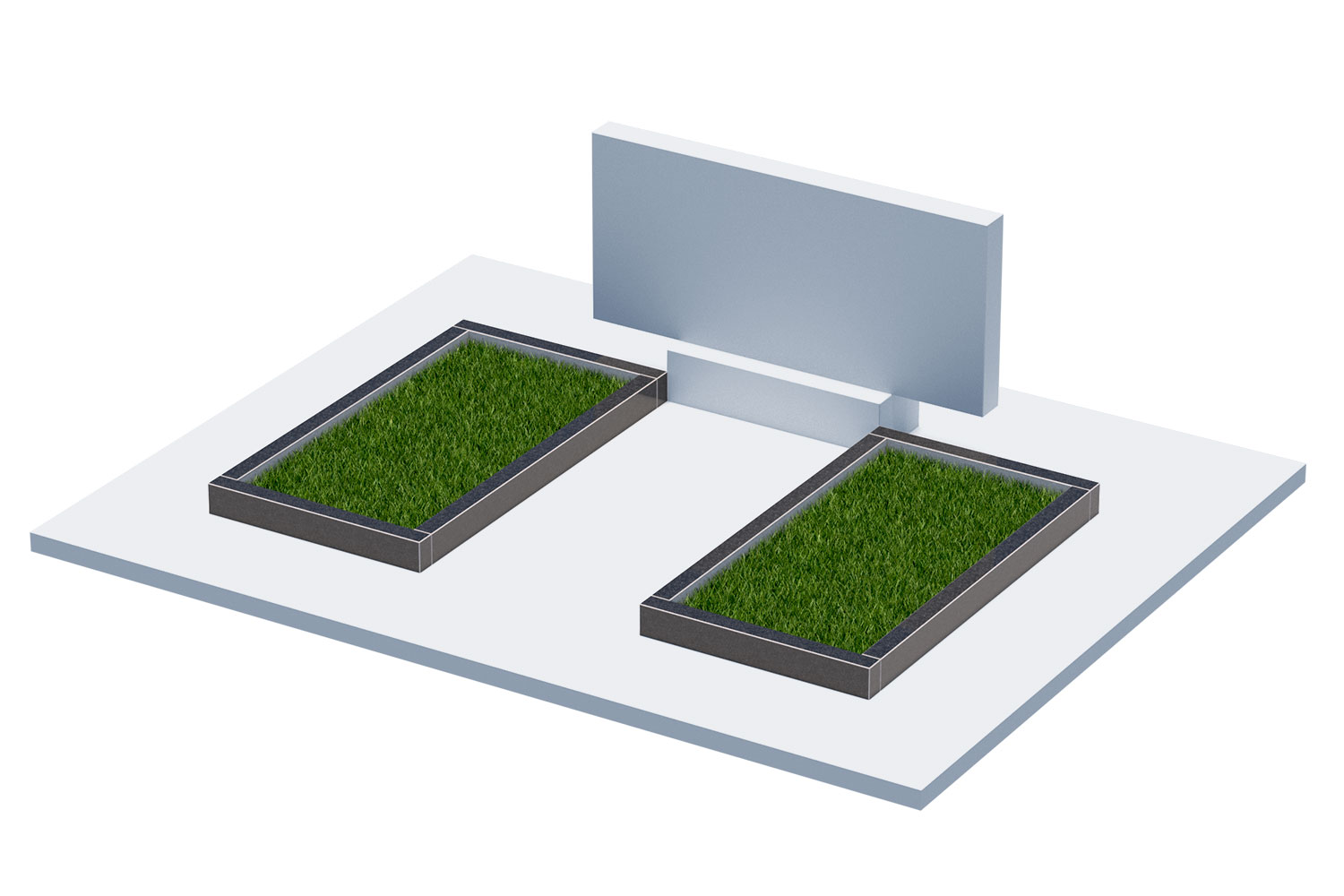 Цветники и надгробные плиты в Перми | Цветник Автономный, 2 шт