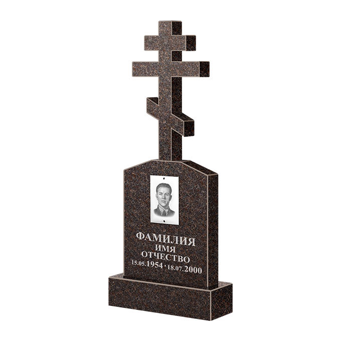 Гранитные памятники в Перми | Памятник из гранита Карел Brown ФГЦ-099