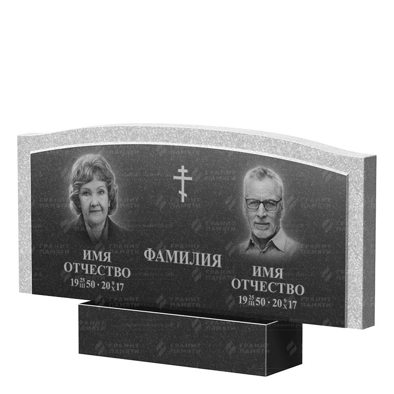 Памятники из гранита двойные в Перми | Двойной гранитный памятник ФГ-131