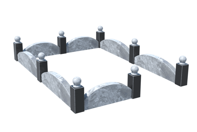 Цоколи на могилу в Перми | Цоколь на могилу №0003