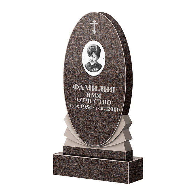 Памятники из цветного гранита в Перми | Памятник из гранита Карел Brown ФГЦ-068