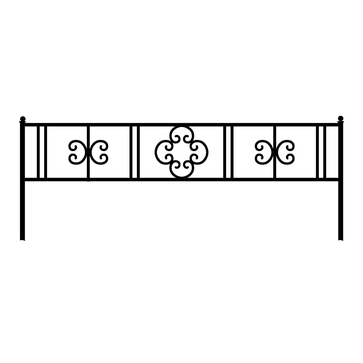 Кованые изделия в Перми | Кованая оградка ОГ.006