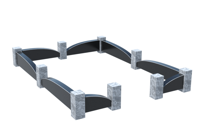 Цоколи на могилу в Перми | Цоколь на могилу №0041