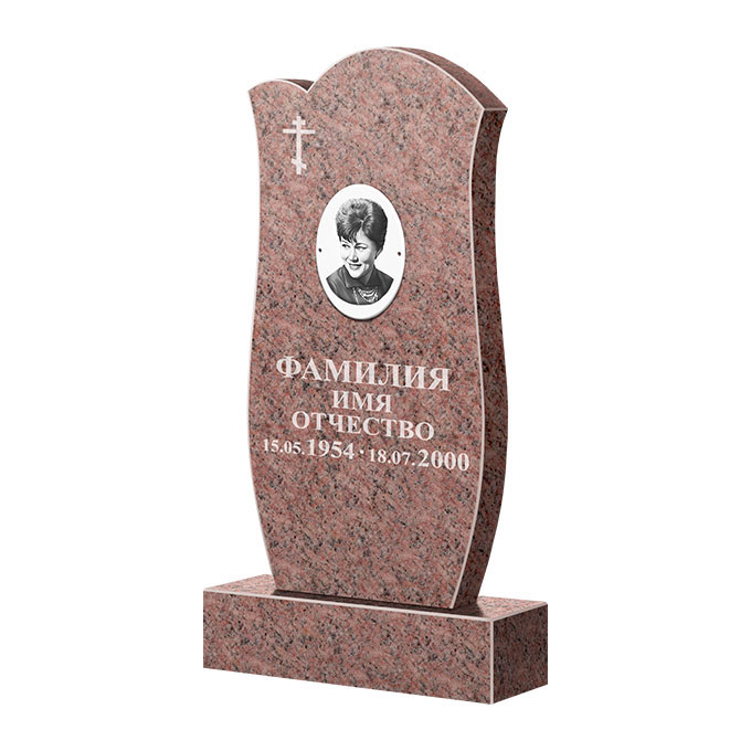 Памятники из цветного гранита в Перми | Памятник из гранита Розалия Pink ФГЦ-039