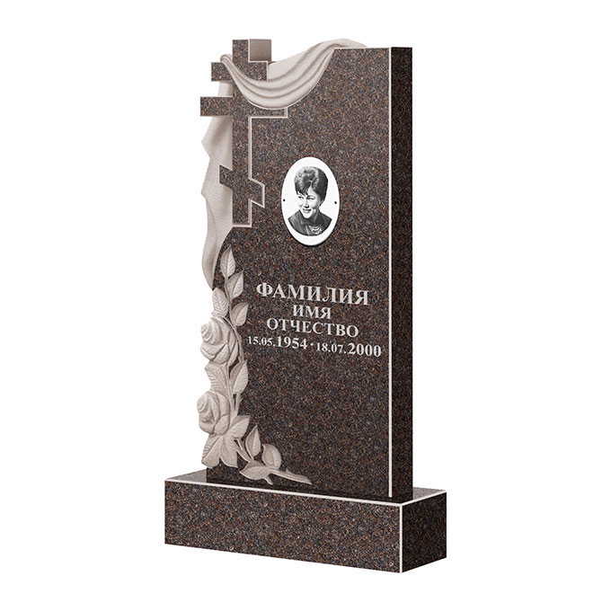 Гранитные памятники в Перми | Памятник из гранита Карел Brown ФГЦ-189