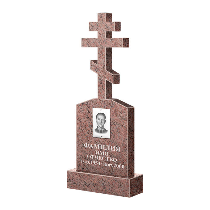 Гранитные памятники в Перми | Памятник из гранита Розалия Pink ФГЦ-099