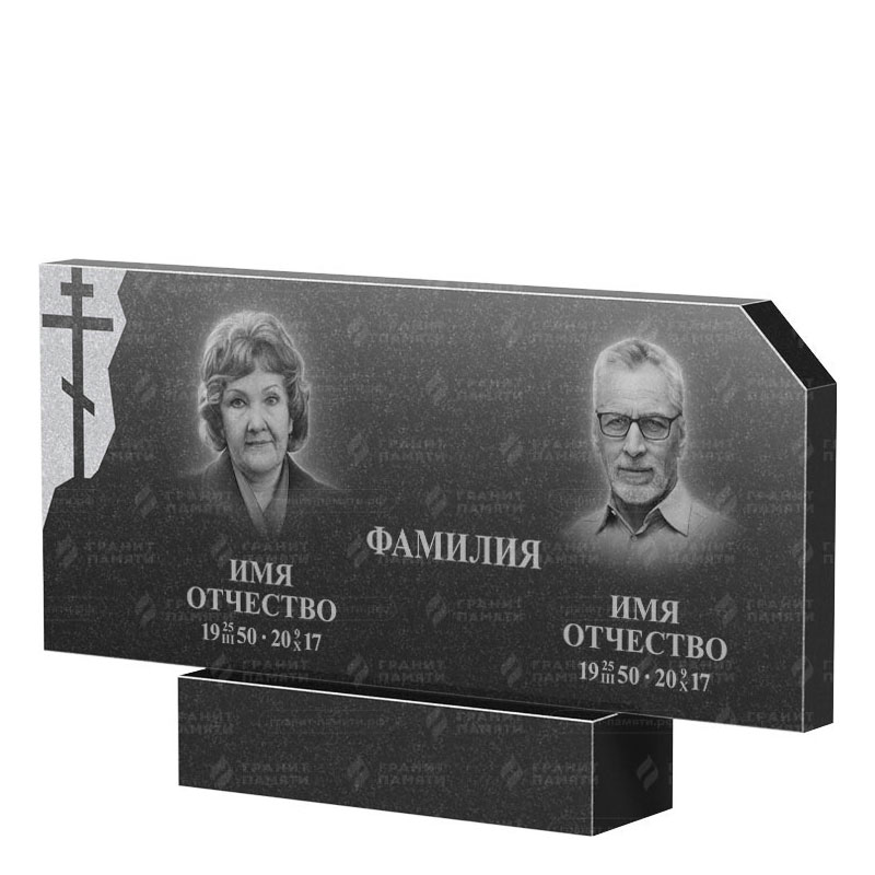 Памятники из гранита двойные в Перми | Двойной гранитный памятник ФГ-134
