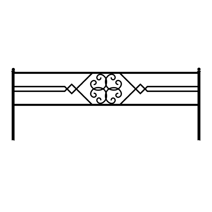 Кованые изделия в Перми | Кованая оградка ОГ.003