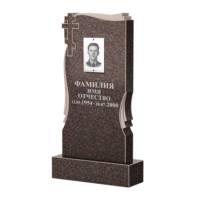 Гранитные памятники в Перми | Памятник из гранита Карел Brown ФГЦ-185