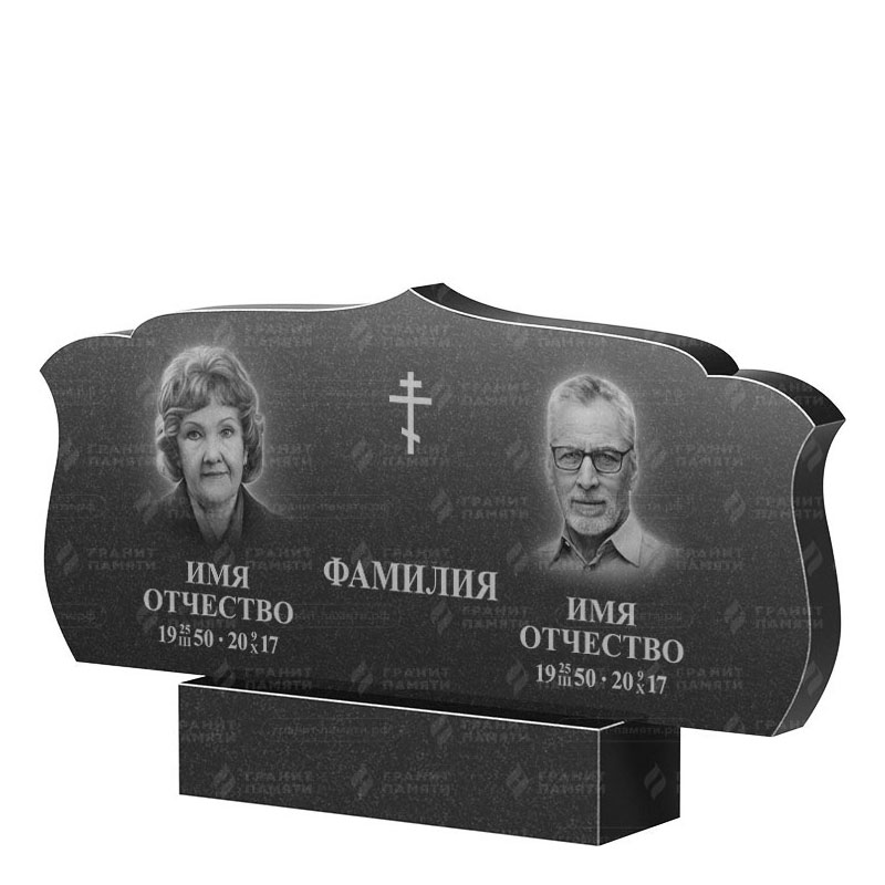 Памятники из гранита двойные в Перми | Двойной гранитный памятник ФГ-130